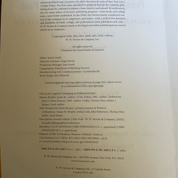 Perspectives From the Past, textbook - Picture 3 of 3